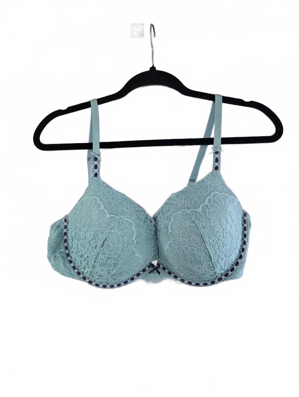 Victoria's Secret Dream Angels Push-Up Bra 38C Light Blue Lace
